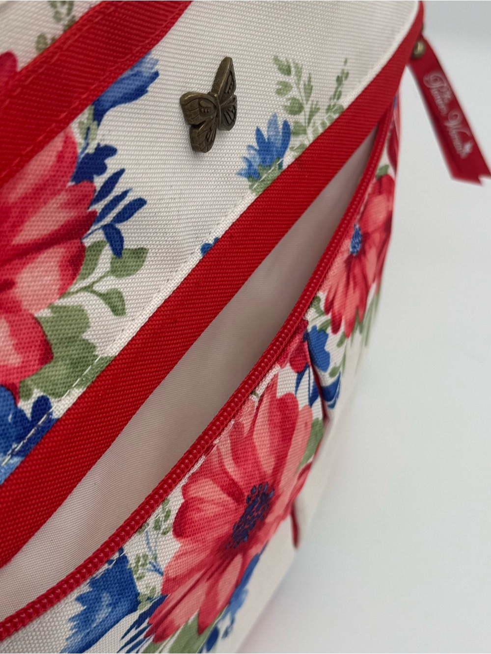 The Pioneer Woman Vintage Cluster Floral Print Insulated Lunch Tote Cooler Bag - Picture 7 of 11